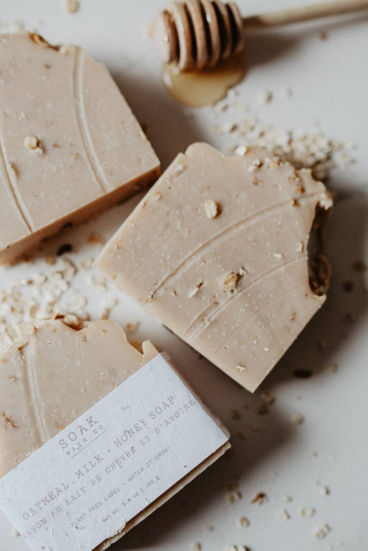 SOAK Bath Co – Oatmeal, Milk & Honey Soap Bar