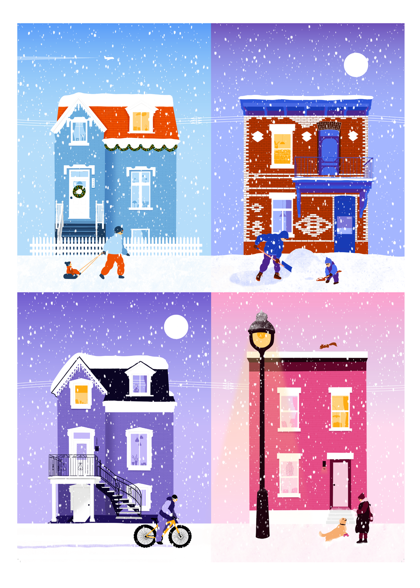 Holiyay Puzzles - Snowy in Montreal (1000 pieces)