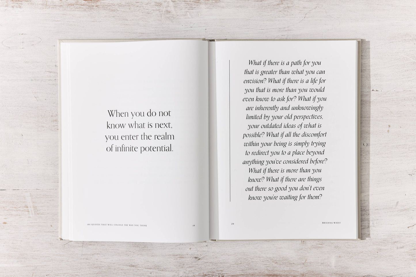101 Quotes That Will Change The Way You Think - Hardcover - table book