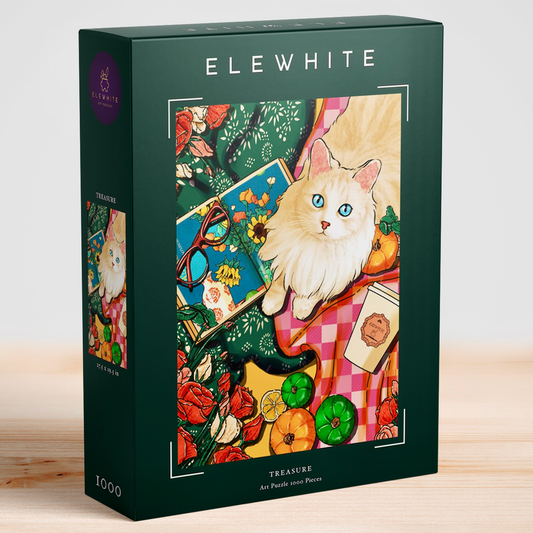 ELEWHITE - Treasure Art Jigsaw Puzzle (1000 Pieces)