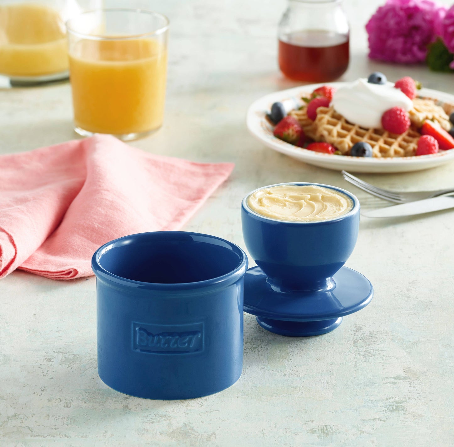 The Original Butter Bell® Crock - Royal Blue