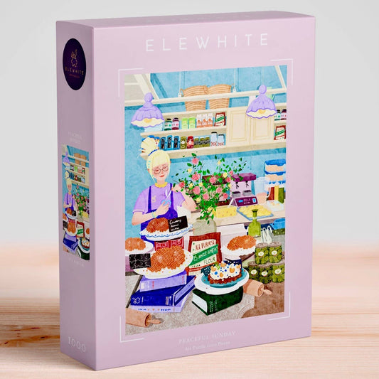 ELEWHITE - Peaceful Sunday Art Jigsaw Puzzle (1000 Pieces)