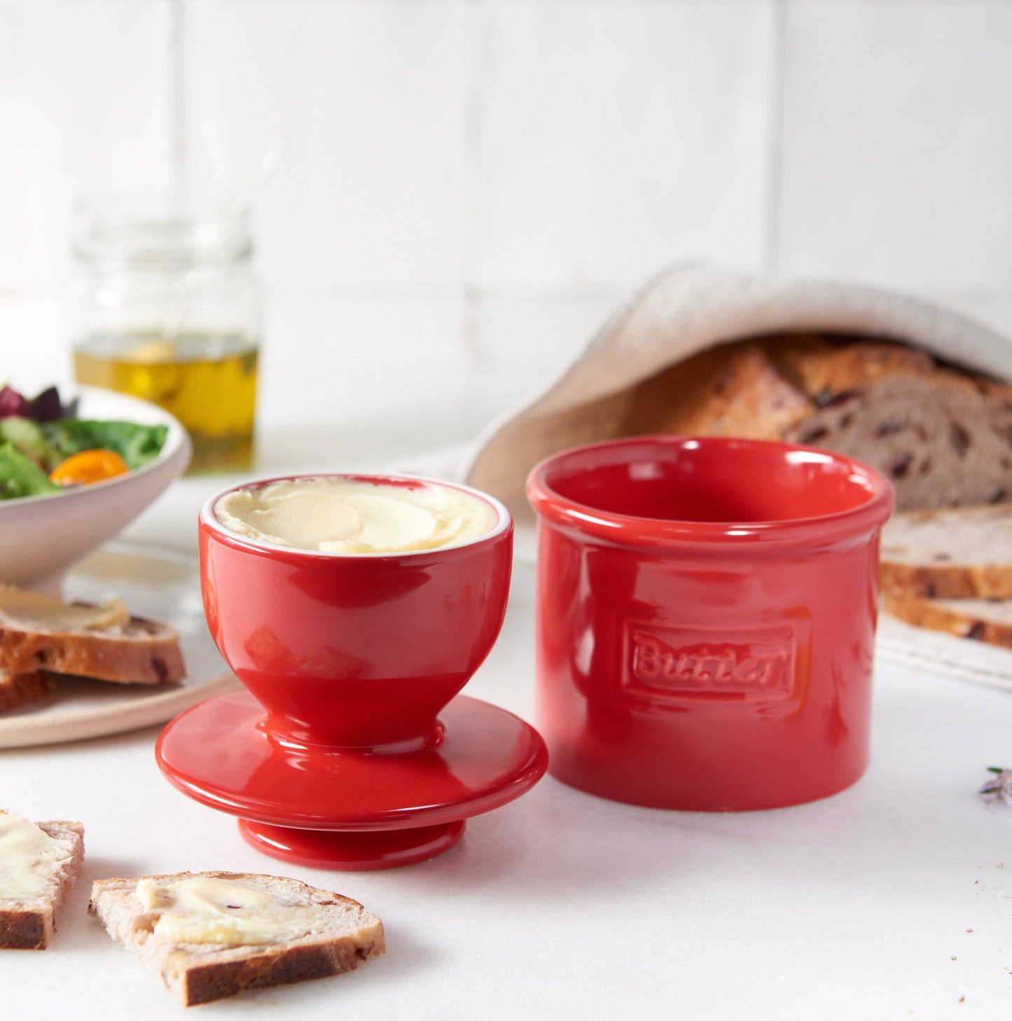 The Original Butter Bell® Crock - Maraschino Red