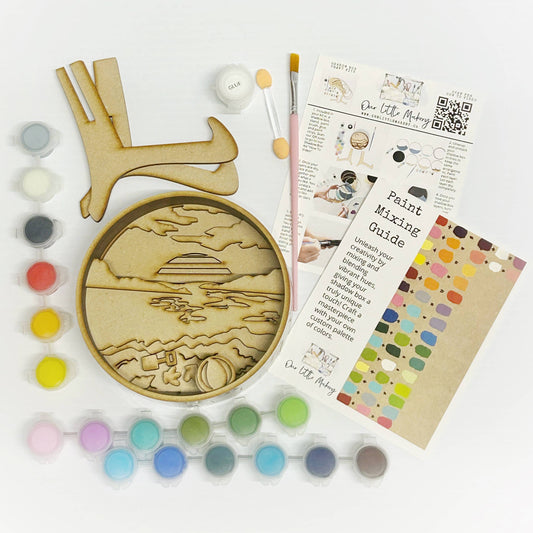 Paint by Layers - Beach Days - DIY Shadow Box Kit