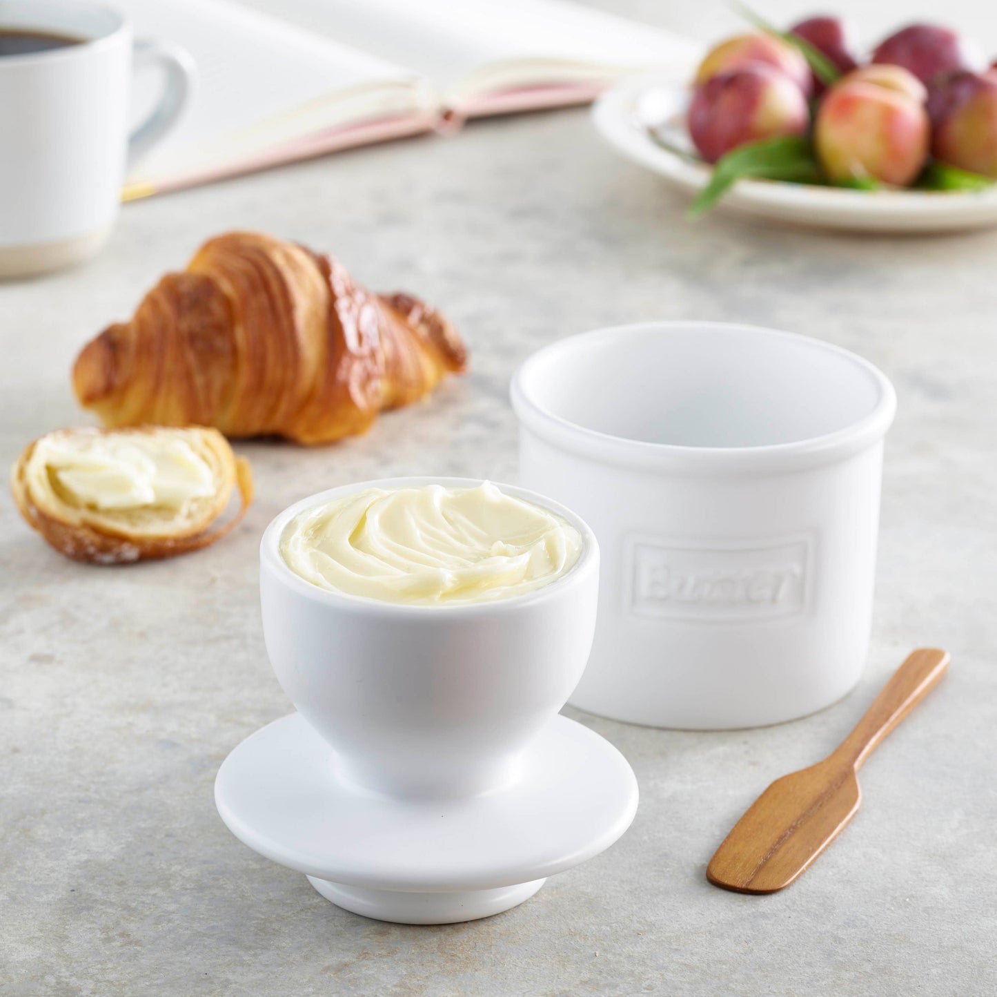 The Original Butter Bell® Crock - Matte White