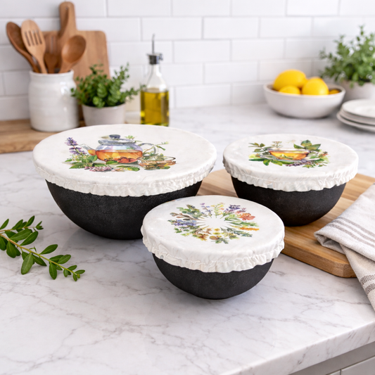 Bowl Covers - Set of 3 - Herbal