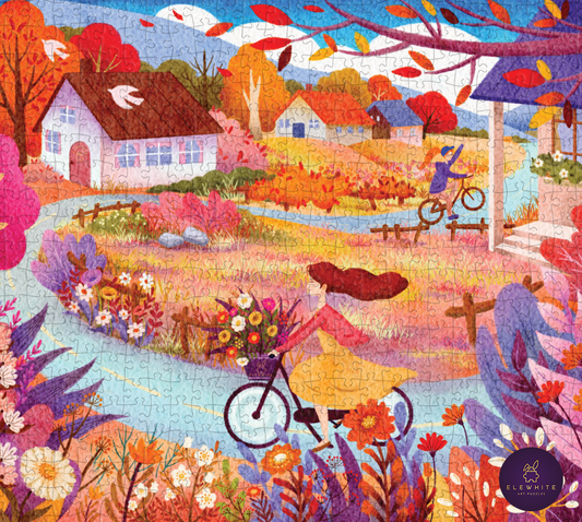 ELEWHITE - Autumn Breeze Art Jigsaw Puzzle (500 Pieces)