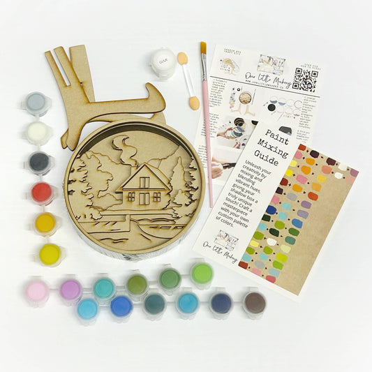 Paint by Layers - Cozy Cottage - Shadow Box Kit