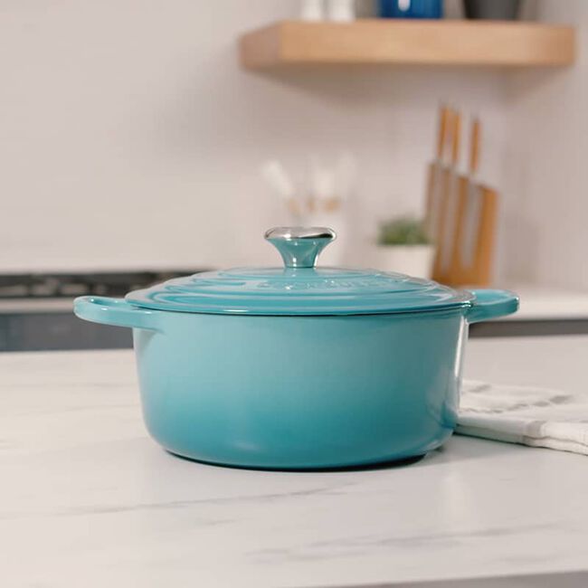 NEW Le Creuset Round Dutch Oven 4.2L – Bleu Riviera