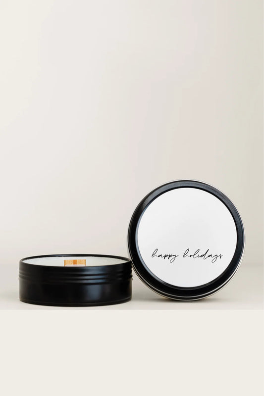 Wild Flicker - Happy Holidays - Soy Wax Mini Candle