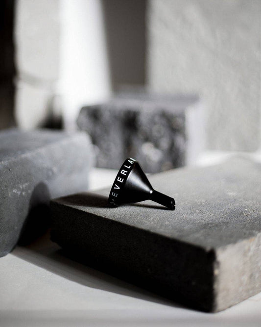 Everlasting Candle - Black Steel Funnel for Pristine Oil