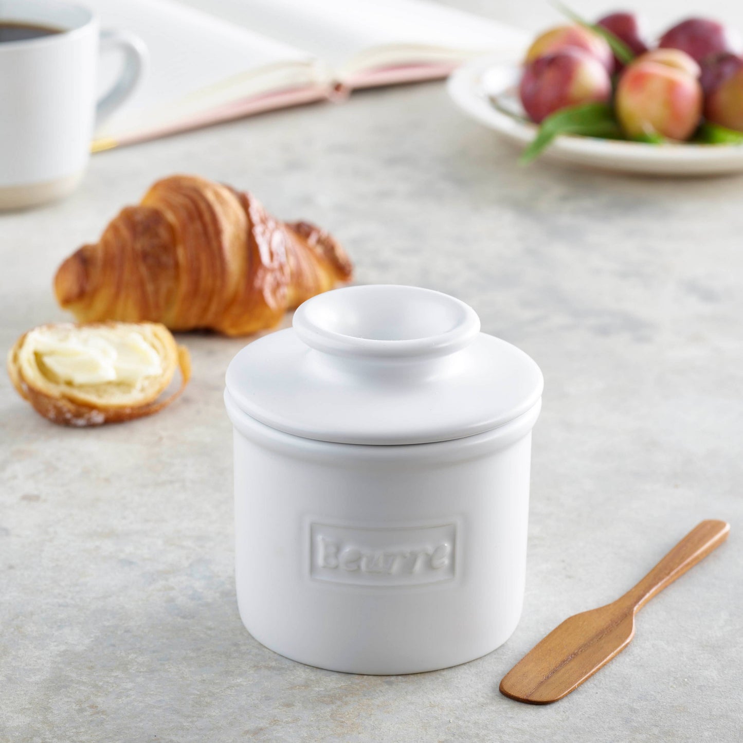 The Original Butter Bell® Crock - Matte White