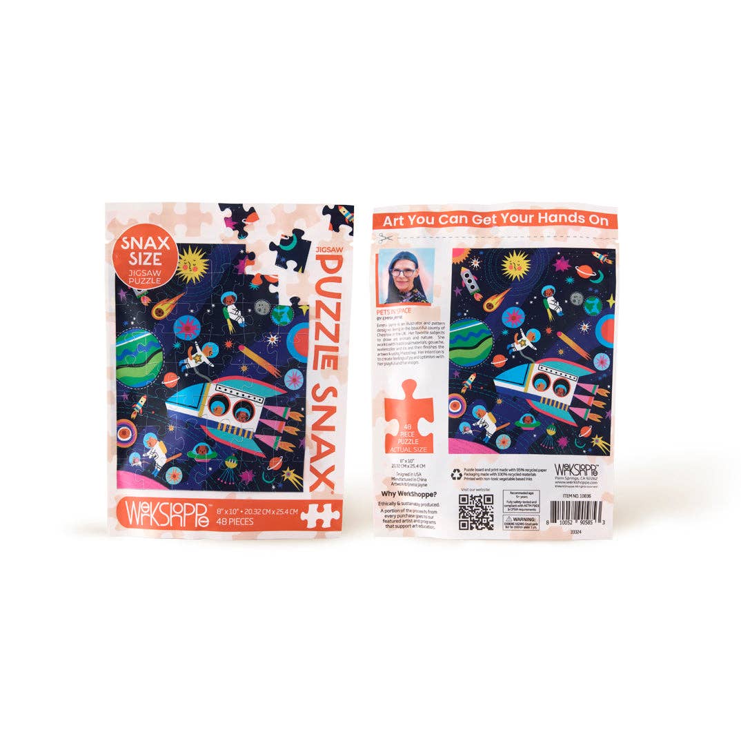 WerkShoppe - Pets In Space Puzzle Snax (48 Piece)