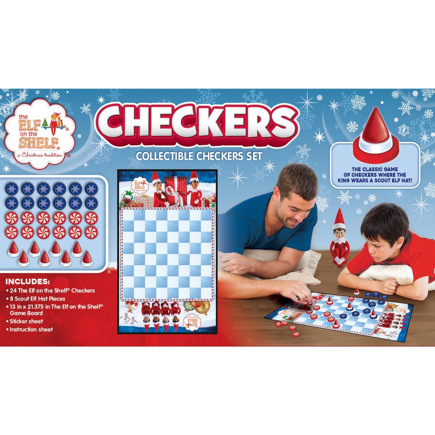 Elf on the Shelf - Checkers Board Game