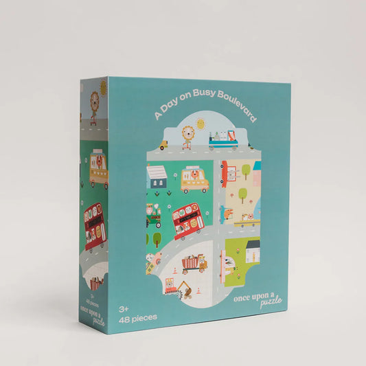 Once Upon A Puzzle – A Day on Busy Boulevard – 48 Pieces