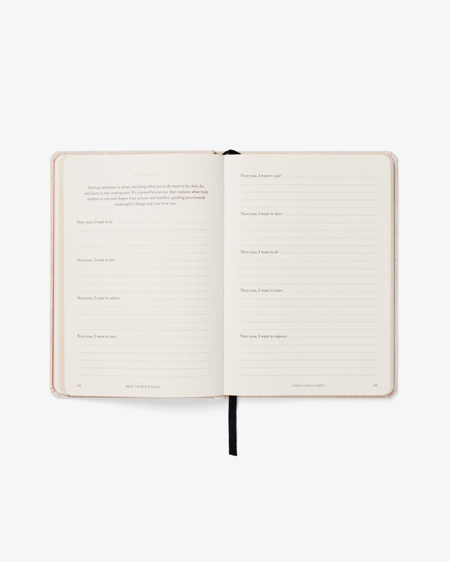 Best Year Journal Pink, guided 12-month planner goals