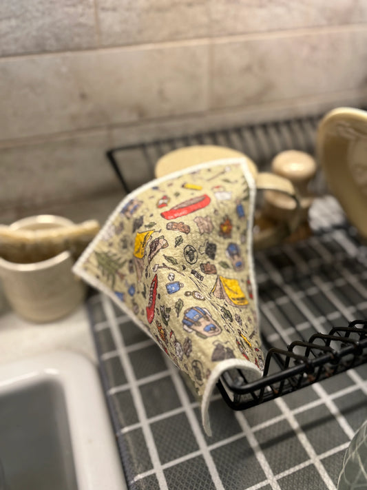 Oh Beehive - Reusable Dish Cloth - Muskoka Pattern
