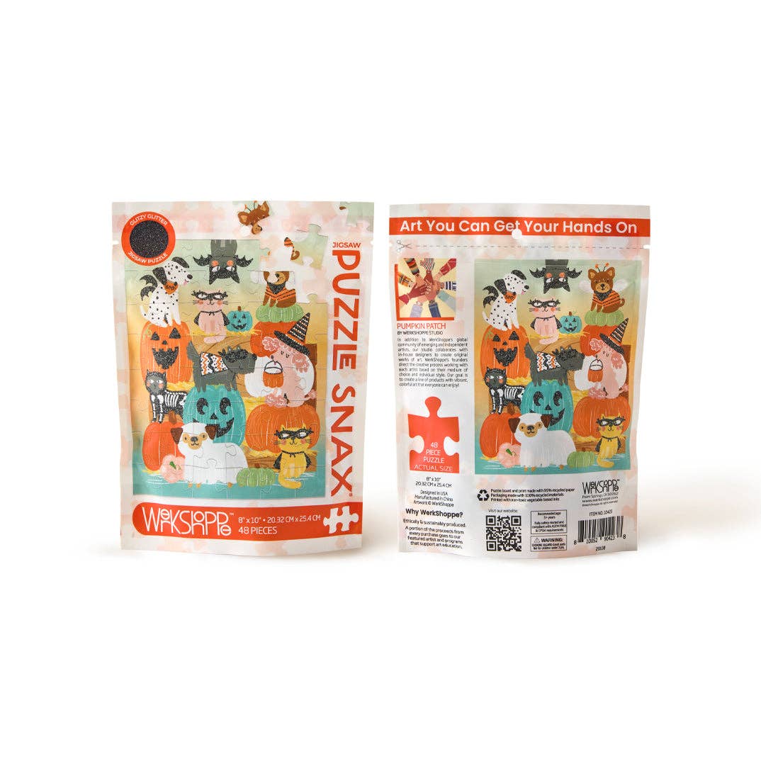 WerkShoppe - Pumpkin Patch Kids Halloween Puzzle Snax (48 Piece)