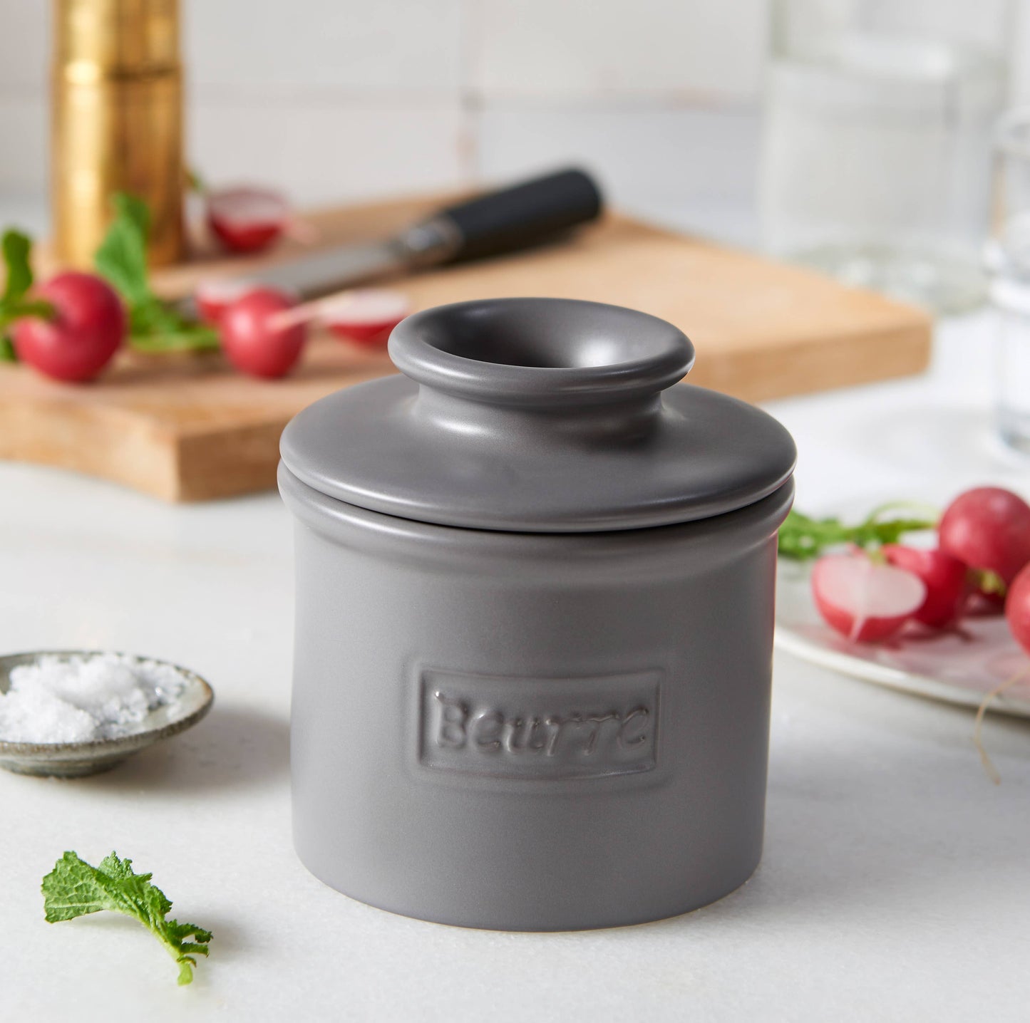 The Original Butter Bell® Crock - Matte Gray