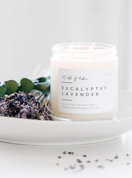 Wild Flicker - Eucalyptus Lavender - Soy Wax Candle