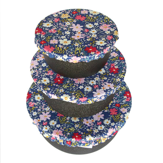 Bowl Covers - Set of 3 - Flowers