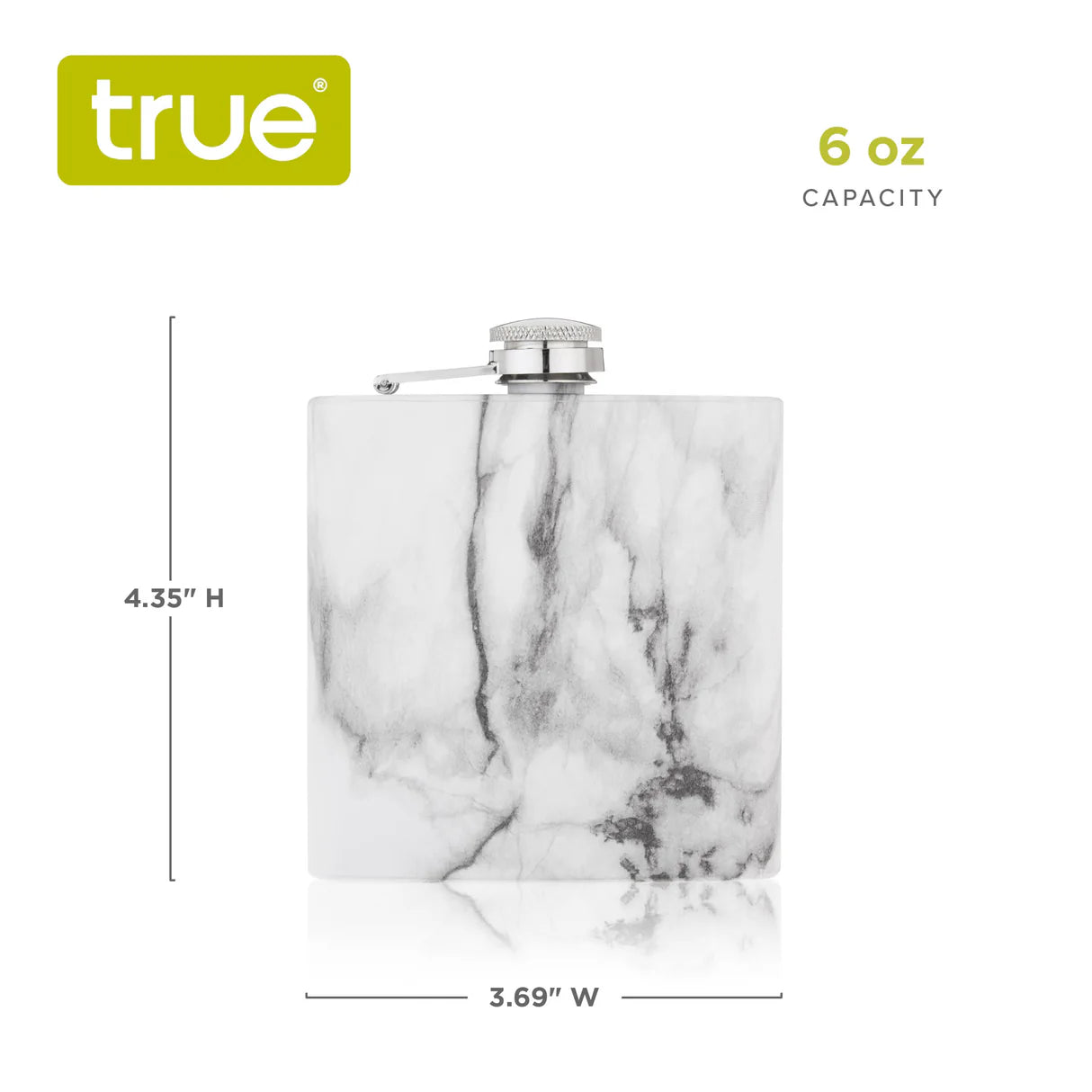Flask - Stainless Steel - Marble 6oz