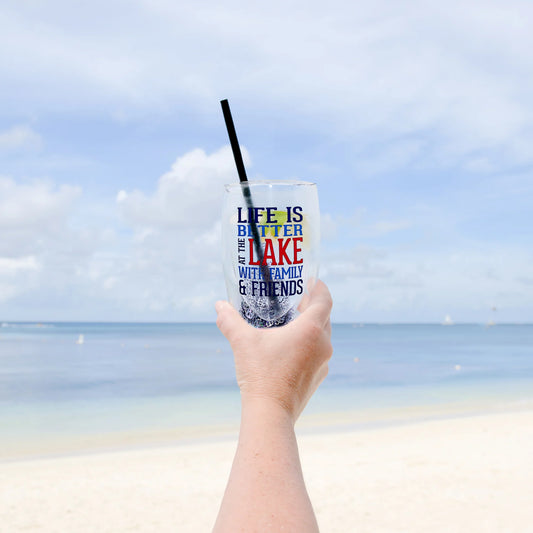 Life is Better at the Lake - Glass - Double wall