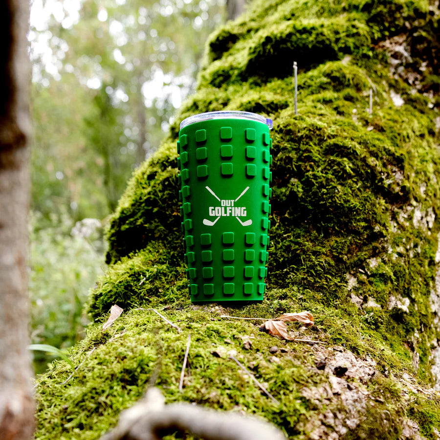 Out Golfing - Travel Tumbler with 3D Silicone Wrap