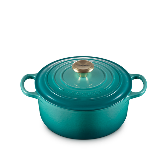 NEW Le Creuset Round Dutch Oven 4.2L – Bleu Riviera