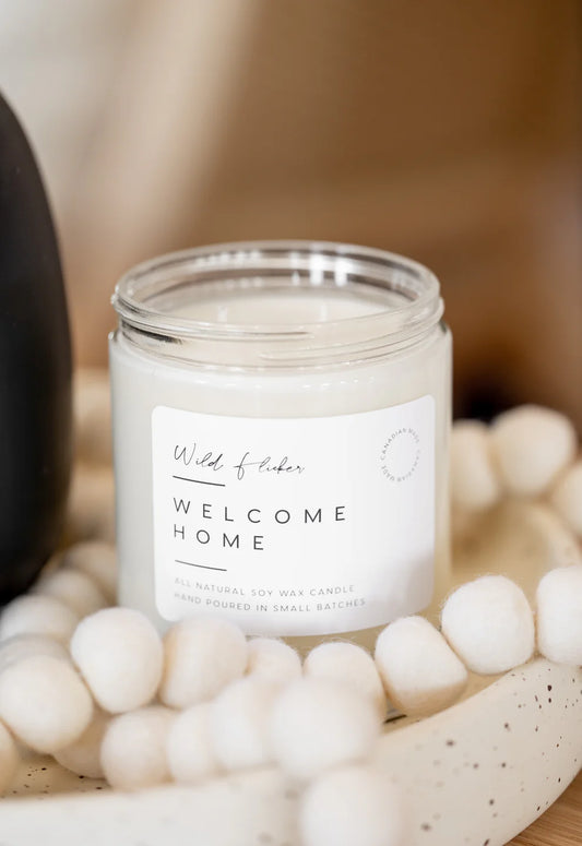 Wild Flicker - Welcome Home - Soy Wax Candle
