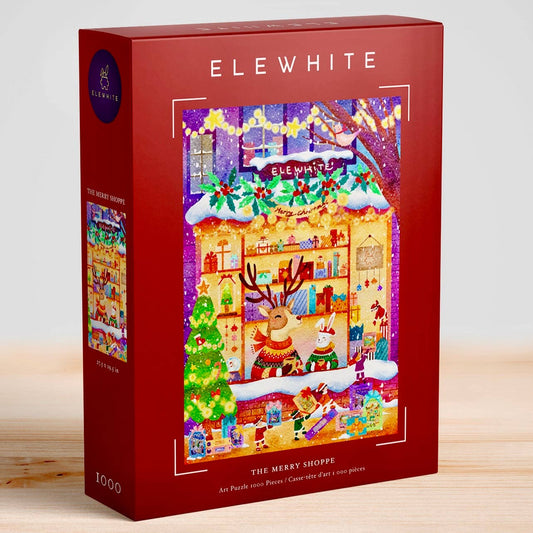 ELEWHITE - The Merry Shoppe Art Puzzle (1000 Pieces)