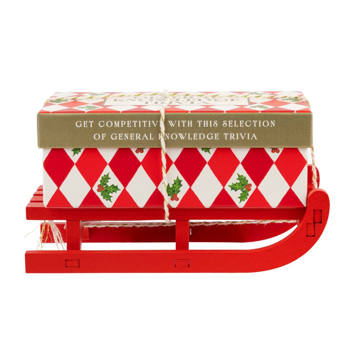 Christmas Mini Sleigh - General Knowledge Trivia  (80 cards)