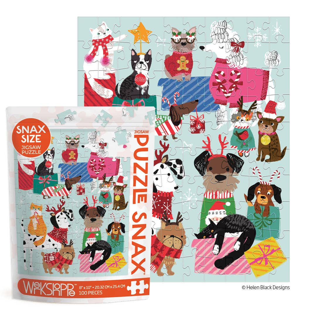 WerkShoppe - Holiday Gift Exchange Puzzle Snax (100 Piece)
