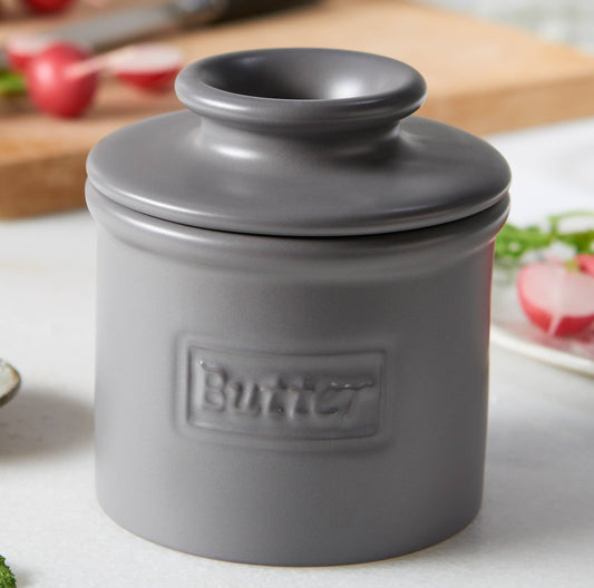 The Original Butter Bell® Crock - Matte Gray