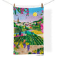 WerkShoppe - Village Vineyard Cotton Tea Towel