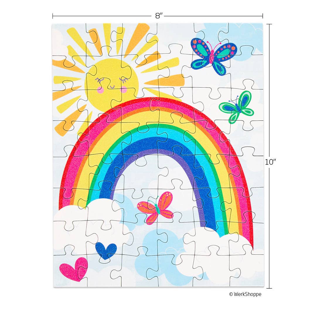 WerkShoppe - Sunny Rainbow Puzzle Snax (48 Piece)