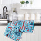 Holiday Kitchen Towel Winter Sports