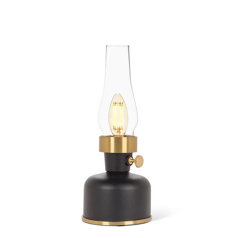 Lantern LED Lamp with Chimney - Black