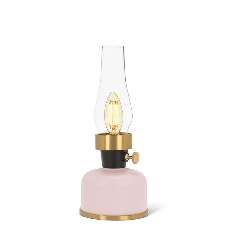 Lantern LED Lamp with Chimney - Pink