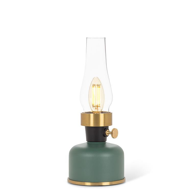 Lantern LED Lamp with Chimney - Green