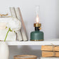 Lantern LED Lamp with Chimney - Green