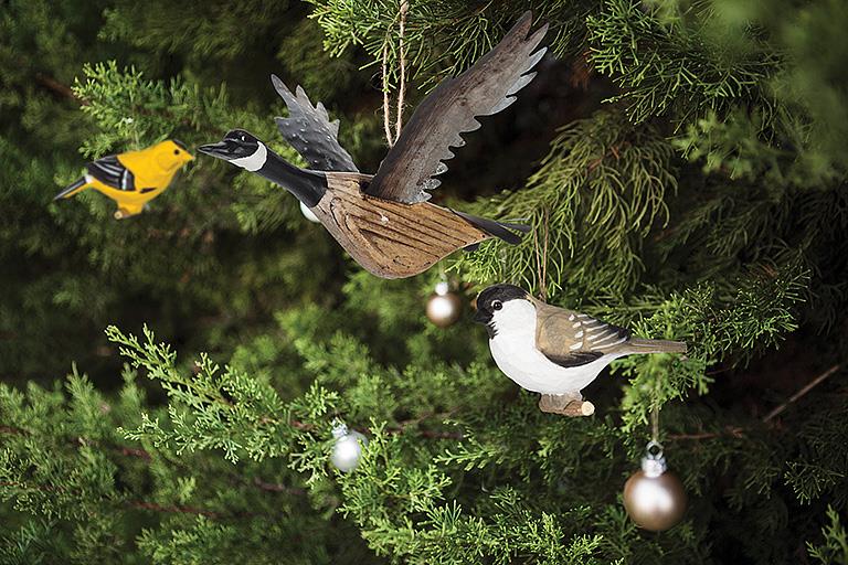 Flying Canada Goose Ornament