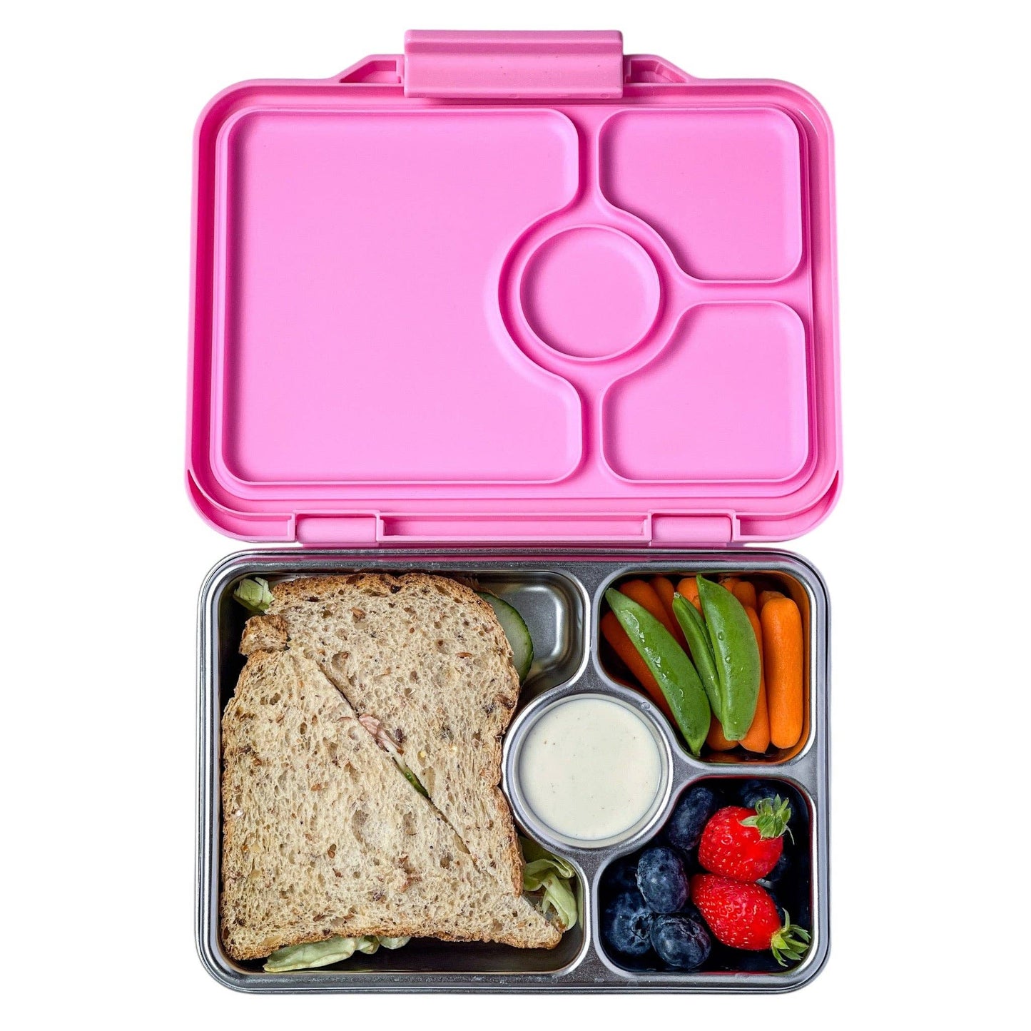Yumbox Prêt – Leakproof Stainless Steel Bento Box - Versailles Pink
