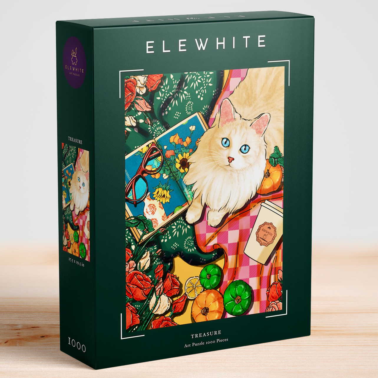 ELEWHITE - Treasure Art Jigsaw Puzzle (1000 Pieces)