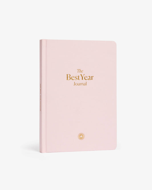Best Year Journal Pink, guided 12-month planner goals