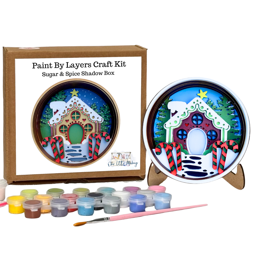 Paint by Layers - Sugar & Spice - Shadow Box Kit