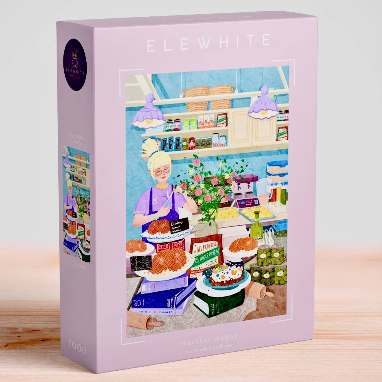 ELEWHITE - Peaceful Sunday Art Jigsaw Puzzle (1000 Pieces)