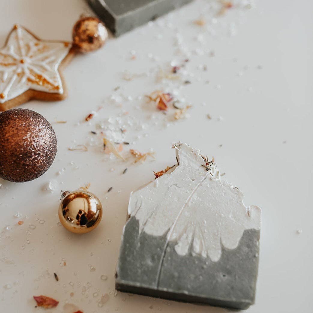 SOAK Bath Co - Frosted Forest Soap Bar: Holiday Collection - Canadian Handmade