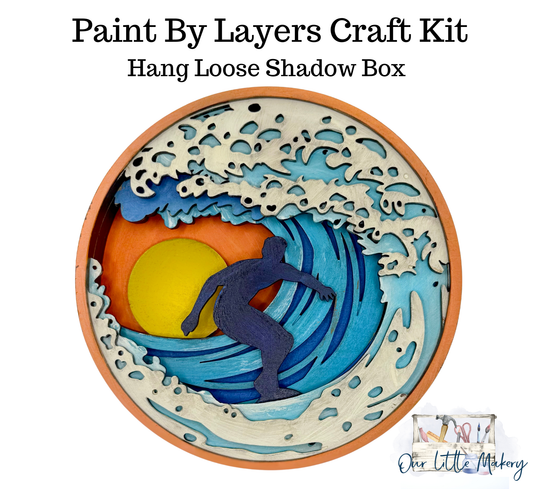 Paint by Layers - Hang Loose - Shadow Box Kit