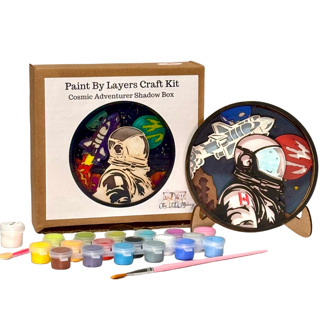 Paint by Layers - Cosmic Adventurer - Shadow Box Kit